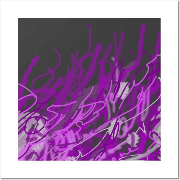 Royalty Purple abstract digital art Wall Art by jen28